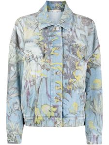 Stella McCartney veste en jean Rewild Flora - Bleu