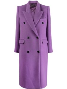 ISABEL MARANT manteau croisé à revers pointus - Violet