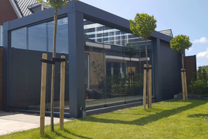 Tijdelijk 15% korting | Verasol Cube aluminium veranda 700x300 cm glasdak Aluminium Verasol