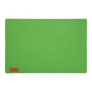 Rechthoekige placemat met ronde hoeken polyester groen 30 x 45 cm