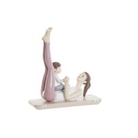 Decoratieve figuren DKD Home Decor Roze Yoga Scandi 15,5 x 6,5 x 17 cm