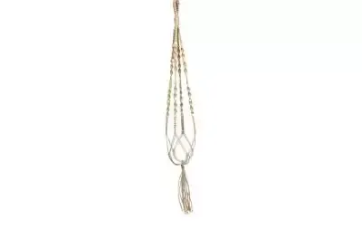 Bloempothanger touw l95cm bruin