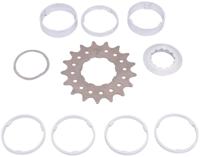 POINT steek-tandwiel set sprocket w.spacer set 17t POINT steek-tandwiel set sprocket w.spacer set 17t