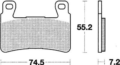 TRW Brake pad mcb 703 crq hyper carbon racing