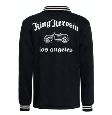King Kerosin College Jacket LA King Black-XXXL