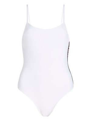 Karl Lagerfeld maillot de bain à logo Essential imprimé - Blanc