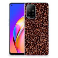 OPPO A94 5G | Reno5 Z | Siliconen Case | Koffiebonen