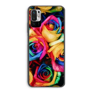 Neon bloemen: Xiaomi Redmi Note 10 5G Transparant Hoesje