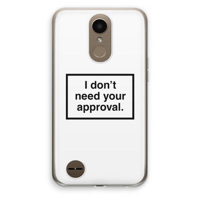 Don't need approval: LG K10 (2017) Transparant Hoesje