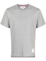 Thom Browne t-shirt à patch logo - Gris