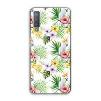 Gele kuif: Samsung Galaxy A7 (2018) Transparant Hoesje