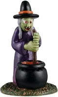 Lemax inflatable witch yard decoration halloween figuur Spooky Town 2025