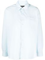 A.P.C. chemise boutonnée à manches longues - Bleu