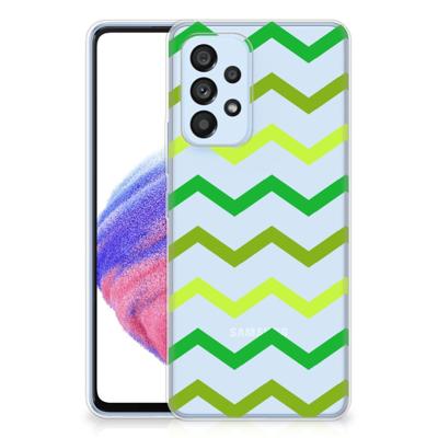 Samsung Galaxy A53 5G | TPU bumper | Zigzag Groen