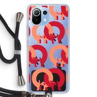 Dogs: Xiaomi Mi 11 Lite Transparant Hoesje met koord
