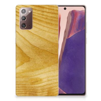 Samsung Note 20 | Bumper Hoesje | Licht Hout