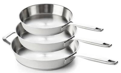 Beka Koekenpannenset Maestro 5-Ply 3-Delig - ø 20, 24 & 28 cm - zonder anti-aanbaklaag - geschikt voor alle warmtebronnen