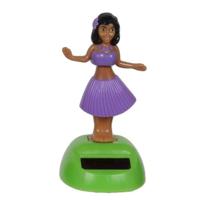 Solar bewegend figuur - dansende dame - paars - kunststof - 10 cm - cadeau