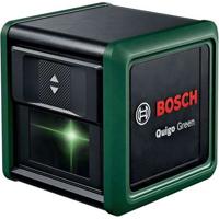 Lijnlaser Quigo groen (geleverd met 2 batterijen, groene laserdiode, bereik: 12 m, in doos)