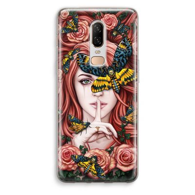 Lady Moth: OnePlus 6 Transparant Hoesje