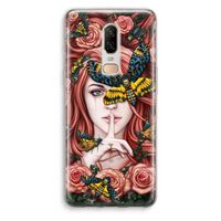 Lady Moth: OnePlus 6 Transparant Hoesje