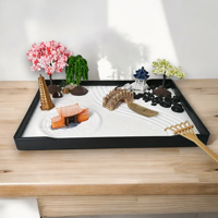 Miniatuur Zen Tuin Set met Harkjes en Accessoires - Nieuw binnen - Spiritueelboek.nl