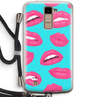 Bite my lip: LG K10 (2016) Transparant Hoesje met koord
