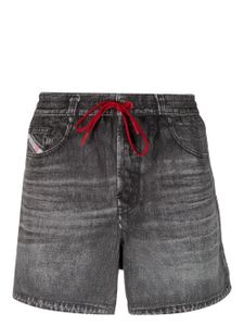 Diesel short de bain Bmbx-Nico à imprimé denim - Gris