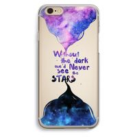 Stars quote: iPhone 6 / 6S Transparant Hoesje