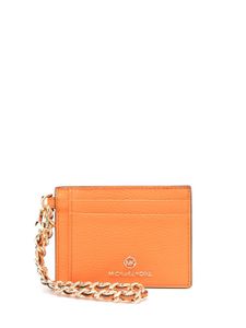 Michael Michael Kors portefeuille en cuir à plaque logo - Orange