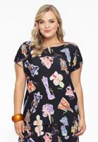 Yoek Wijd shirt | Zwart | Maat 54/56