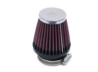K&N Luchtfilter universeel verchroomd, Universele luchtfilters voor de moto, RC-2320