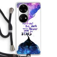 Stars quote: Huawei P50 Pro Transparant Hoesje met koord