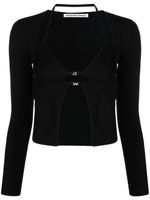 Alexander Wang cardigan à coupe stretch - Noir