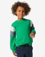 HEMA Kindersweater Kleurblokken Groen (groen)