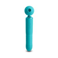 Ns Novelties - Revel Fae Wand Massager met Lucht Stimulatie Blauw - thumbnail