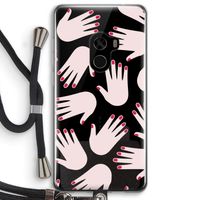 Hands pink: Xiaomi Mi Mix 2 Transparant Hoesje met koord
