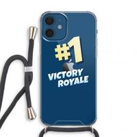 Victory Royale: iPhone 12 mini Transparant Hoesje met koord