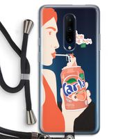 Peach please!: OnePlus 7 Pro Transparant Hoesje met koord