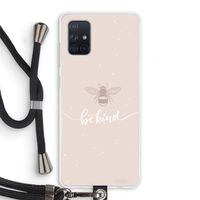Be(e) kind: Samsung Galaxy A71 Transparant Hoesje met koord
