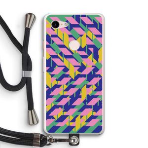 Skew Blush 1: Pixel 3 XL Transparant Hoesje met koord