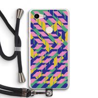 Skew Blush 1: Pixel 3 XL Transparant Hoesje met koord