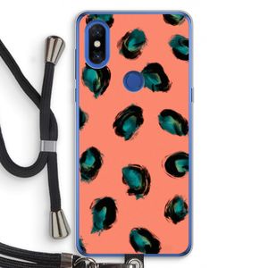 Pink Cheetah: Xiaomi Mi Mix 3 Transparant Hoesje met koord