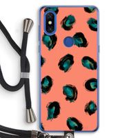 Pink Cheetah: Xiaomi Mi Mix 3 Transparant Hoesje met koord