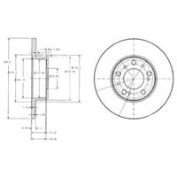 Delphi Diesel Remschijf BG2257 - thumbnail