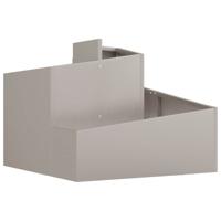 VidaXL Tuin bloempot bruin 60 x 60 x 50 cm cortenstaal