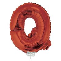 Rode opblaasbare letter ballon Q 41 cm