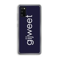 Gijweet: Samsung Galaxy A41 Transparant Hoesje Gijweet: Samsung Galaxy A41 Transparant Hoesje