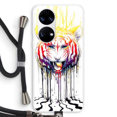 Fading: Huawei P50 Transparant Hoesje met koord