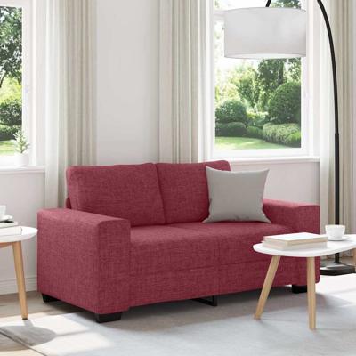 2-zitsbank wijnrood 120 cm stof